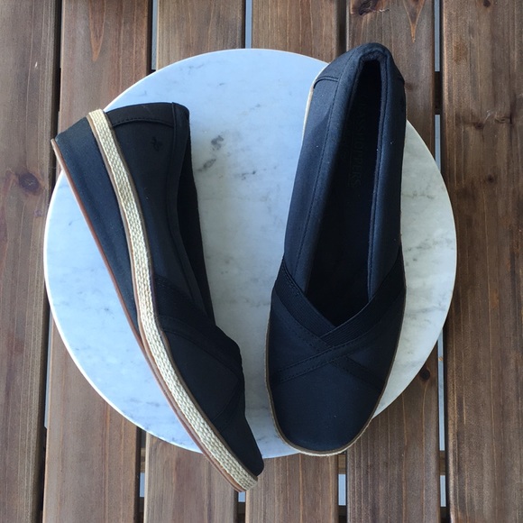 Ortholite Black Espadrille Wedge - Picture 5 of 5